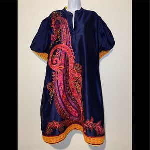 Preeti S kapoor Curta Kaftan Dress embroidered Embellished gypsy Dress XL